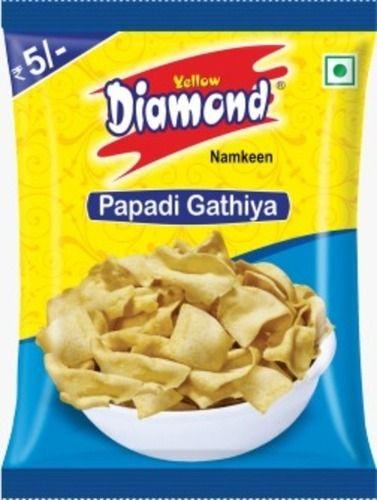 Good Taste Yellow Salty And Tasty Diamond Papadi Gathiya Namkeen For Snacks, 50 Gram 