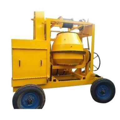 Hydraulic Pressure Yellow Colour Strong Concrete Mixer For Industrial Use  Dimension(L*W*H): 13 Inch (In)