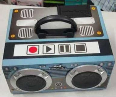 Lithium Polymer Chargeable Battery Wooden Wireless Bluetooth Blue Speaker  Cabinet Material: Plastic