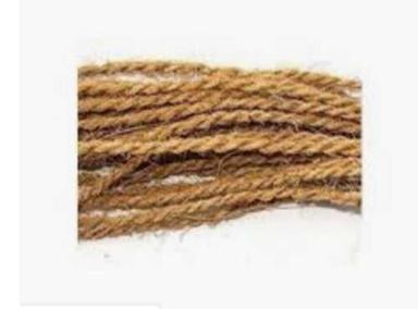 Eco Friendly 3 Ply Coconut Fiber Rope For Carpet Industry Usage, Natural Brown Color