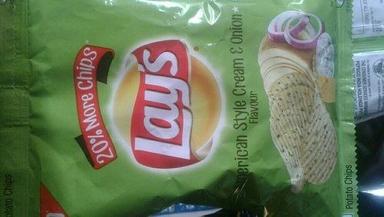 Potato Cream Onion Flavor Crispy And Crunchy Green Lays Chips Processing Type: Baked