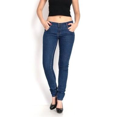 Women Comfortable And Breathable Light Weight Easy To Wear Blue Plain Denim Jeans  Age Group: >16 Years