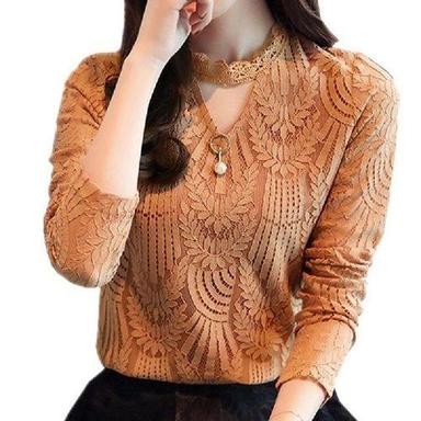 Summer Women Comfortable And Breathable Long Lasting Stylish Plain Brown Top