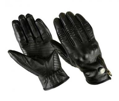 Chemical And Heat Resistant Flexible Skin Friendly Black Driving Leather Gloves Gender: Male