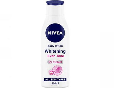 Nivea व्हाइटनिंग इवन टोन बॉडी लोशन, सभी प्रकार की त्वचा के लिए 200Ml का पैक, सभी प्रकार की त्वचा के लिए सबसे अच्छा: दैनिक उपयोग 