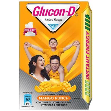 Mango Flavor Instant Energy Healthy Drink Glucon D Based Beverage, 450 Gram Alcohol Content (%): 0%