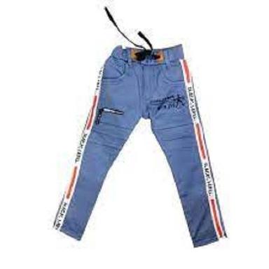 Quick Dry Kids Skin Friendly And Comfortable Breathable Beautiful Party Wear Denim Blue Jeans
