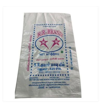 White 60 Kg Capacity Pp Packaging Bag For Aquatic Products And Fertilizers