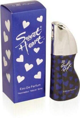 White Subtle Flavored Fragrance Refreshing Sweet Heart Blue Perfume With 100 Ml Size