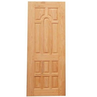 Wood 7X3 Feet Rectangular Wooden Designer Printed Door Brown Colors 