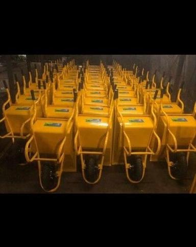 Mild Steel Single Wheel Barrow Trolley For Material Handling with Load Capacity of 60 Kg
