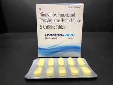 Nimesulide Paracetamol Phenylephrine Hydrochloride And Caffeine Tablets Precto-Cold General Medicines