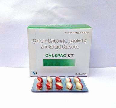 Calcium Carbonate Calcitriol And Zinc Softgel Capsules, 10 X 10 Packaging Size General Medicines