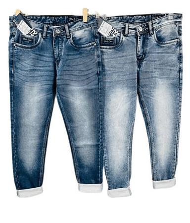 Blue High-Quality Casual Look Comfort Soft Slim Fit Wear Mens Denim Jeans 