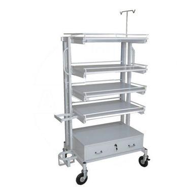 Stainsteel White Innovative Hospital Furniture Stainless Steel Corrosion Friendy Hospital Steel Trolley