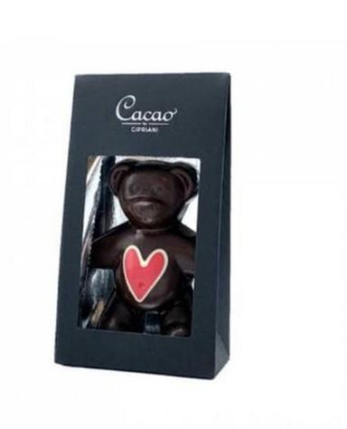 99% Pure Smooth And Sweet Dark Brown Cocoa Flavor Teddy Bear Shape Chocolate Bar Shelf Life: 2 Months