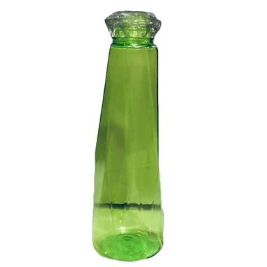 Green Food Grade Safe 10 Inch Height Durable Round Shape Lightweight Plastic Bottle