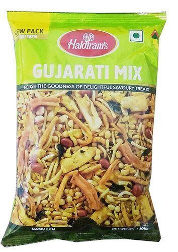 Hygienically Processed Rich In Taste Haldiram Easy To Digest Gujarati Mix Namkeen With Plastic Pouch Packaging