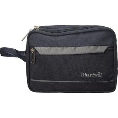Stylish And Washable Plain Polyester Fabric Dhariwal Black Storage Bag  Size: Medium