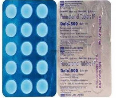 DOLO-500 Paracetamol Tablets For Pain Reliever And Fever Reducer