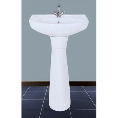 Pvc Bowl Shape Plumbing Fixture, Supply Hot And Cold Water Ceramic White Wash Basin