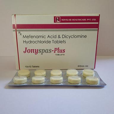 Mefenamic Acid And Dicyclomine Hydrochloride Tablets, 10X10 Tablet Pack 