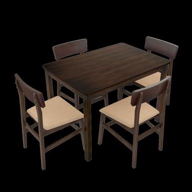 Painted Strong Termite And Borer Resistant Long Durable Plain Brown Wooden Dining Table