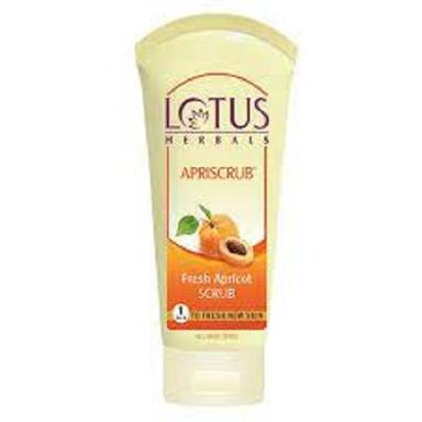 Fresh Moisturizing Creamy Texture Hydrating Lotus Herbals Apricot Scrub Color Code: Yellow