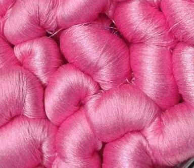 Good Elasticity Strong And Light Weight Silk Plain Pink Soft Knitting Yarn  Grade: Food Grade