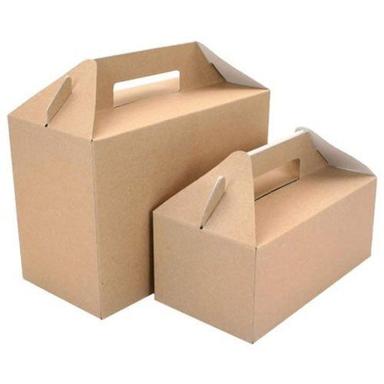 Highly Durable Light Weighted Rectangular Plain Corrugated Box For Food Packaging