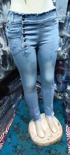 Ladies Stylish Stunning Look Comfortable Stretchable Light Blue Denim Jeans  Age Group: >16 Years