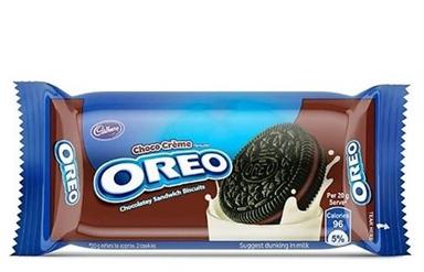 प्रोटीन ब्राउन क्रीम बिस्कुट में 1 पीस का पैक Cadbury Oreo Choco Creme Biscuit वसा की मात्रा (%): 3.3 ग्राम (G) 