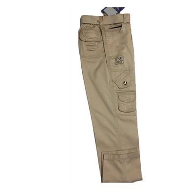 Breathable Plain Brown Cotton Pants For Ladies
