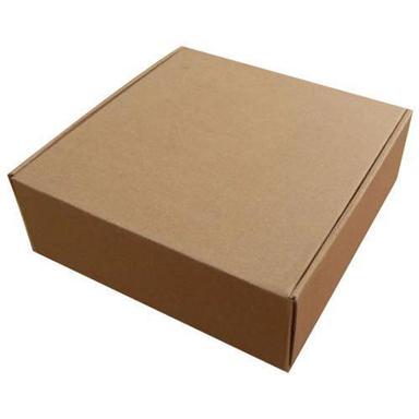 Yellow Durable Light Weighted Square Shaped Plain Corrugated Packaging Box