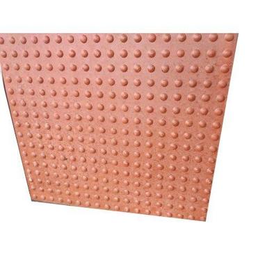 Plain Easy To Install Strong Concrete Red 10-12Mm Anti Skid Square Shape Floor Tiles