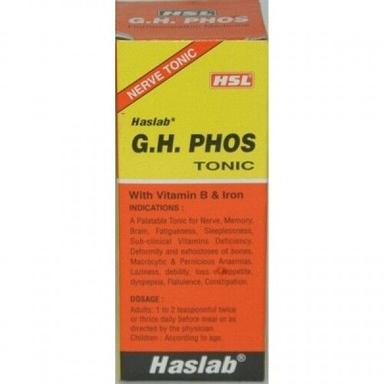 100% Safe Pack Ok 115 Ml Vitamin B And Iron Haslab G H Phos Tonic Homeopathic Tonic