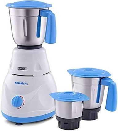 White And Blue Plastic With Aluminium Body Usha Smash Pro Mixer Grinder No. Of Jar: 2