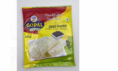 Pure And Natural Food Grade Delicious Udad Papad With 200 Gram Packet Pack  Carbohydrate: 20 Percentage ( % )