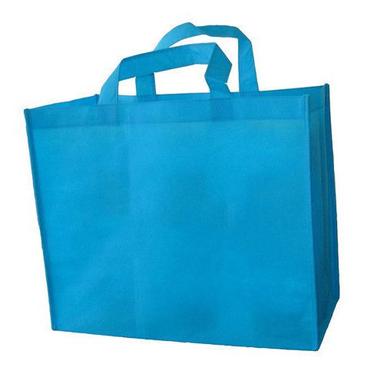 Silk Printing Eco Friendly Light Wight Biodegradable Reusable Blue And Non Woven Carry Bag