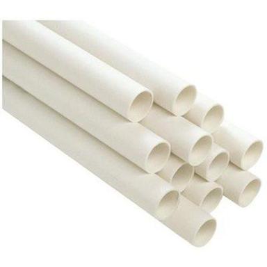 White 4 Inch Width 10 Feet Long Hard Durable Pvc Plastic Pipe.