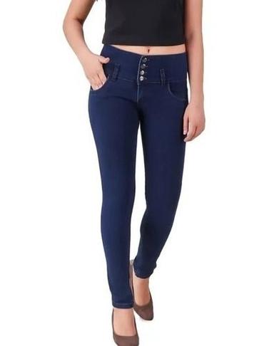 100 Percent Comfortable And Breathable Blue Denim Jeans For Women Casual Wear  Fabric Weight: 350 Grams (G)