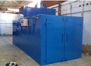 Blue Steam Heating System Iron Material Semi Automatic Electric Powder Coating Plants