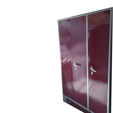 Long Lasting Easy To Clean Stainless Steel Maroon Color Almirah For Domestic Dimension(L*W*H): 42X32X34 Inch (In)