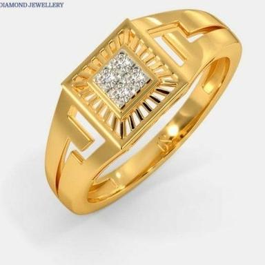 Automatic Women Glossy Fine Finish And Beautifully Designed Engagement Gold Ring 