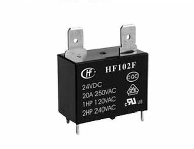 1Hp Black Colour Miniature Hf102F Pcb Power Relay For High Voltage Circuit Mechanical Life: 1 Years