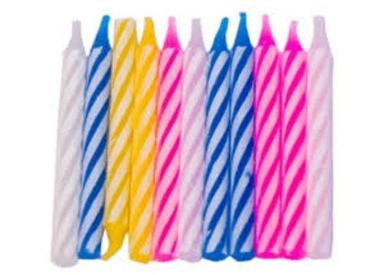 Paraffin Wax Beautiful Lightweight Multi Color Birthday Candle