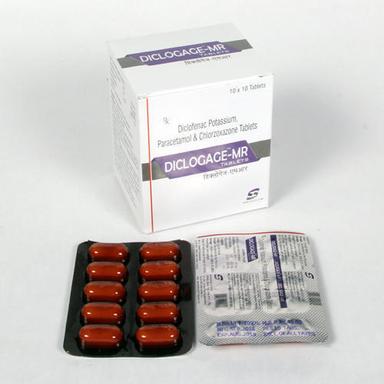 Diclofenac Potassium, Paracetamol And Chlorzoxazone Tablets, 10X10 Tablets Pack General Medicines
