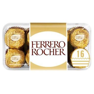 Brown Premium Chocolates Ideal For Gifting Crunchy Creamy Flavor Ferrero Rocher Chocolate