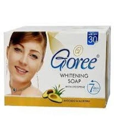 White 100 Gram Weight Goree Whitening Soap With Lycopene And Spf 30