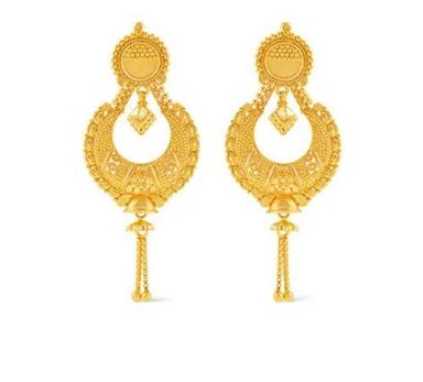 Skin Friendly Light Weight Elegant Look Womens Gold Plated Earrings